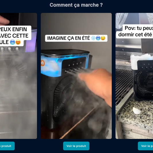 N°35|Carrousel 3 vidéos + boutons
