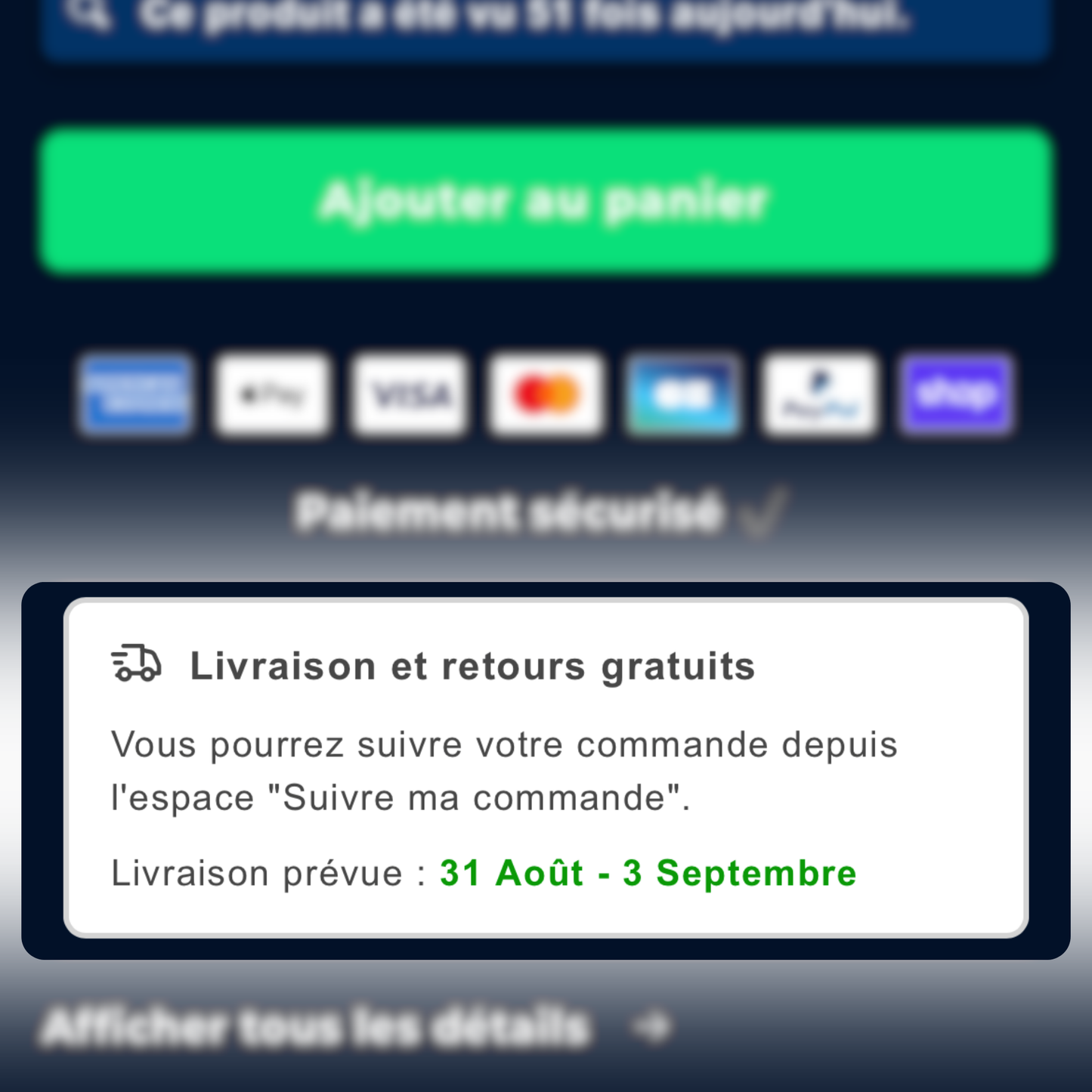 N°26｜Box livraison estimée