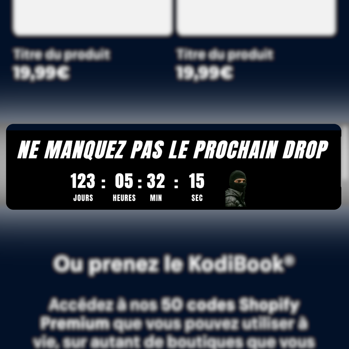 N°41｜Barre d'annonce avec timer